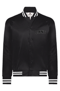 CXNT Skull Satin Baseball Varsity Jacket
